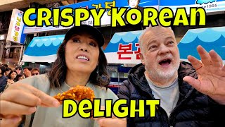 Korean Fried Chicken in Korea! The Best Street Food Experience!