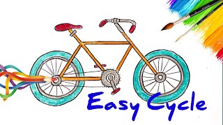 How to draw a Cycle Easy ? // Easy Cycle drawing for kids // #easyepic #arkaprabha