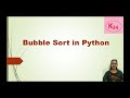 Bubble sort in Python| Sorting algorithms in Python