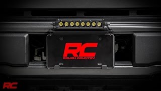 Universal 8-inch LED Light Bar License Plate Mount Kit by Rough Country