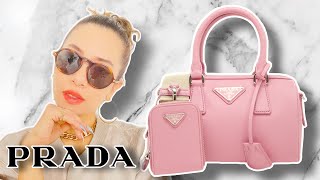 รีวิวกระเป๋าปราด้า Prada Saffiano Top Handle Bag สีชมพู น่ารักสุด ๆๆ | Unwrapping | Bag Details |