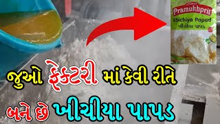 જુઓ ફેક્ટરી માં કઈ રીતે બને છે ડિસ્કો પાપડ જે લગ્ન-પ્રસંગ માં વપરાય છે