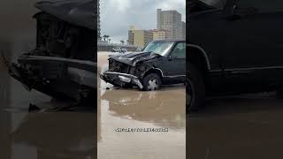 Truck Rams Through Beach Tollbooth