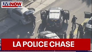 WATCH: Police chase shooting suspects in LA | LiveNOW from FOX