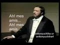 pavarotti ah mes amis…– donizetti az ezred lánya tonio cavatinája