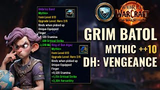 VENGEANCE DH TANK Grim Batol ++10 DOUBLE RING DROP! WoW TWW