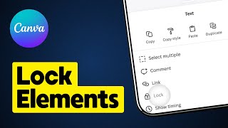 How to Lock Elements on Canva