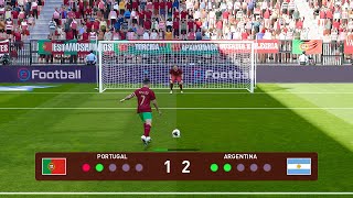 Portugal vs Argentina | Penalty Shootout | FIFA World Cup 2022 Qatar | PES Gameplay
