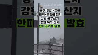 설악산 '눈' 3월에 내린 한파경보