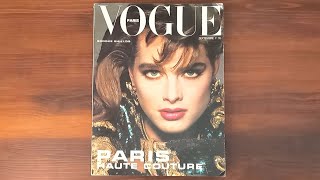 1983 September ASMR Magazine Flip Through: Paris Vogue w Brooke Shields, Iman, Haute Couture Issue