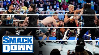 Knight, Cena, Rhodes & Uso brawl with Bloodline & Judgment Day!: SmackDown highlights, Oct. 6, 2023