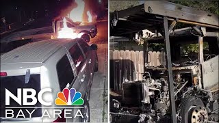 4 tow trucks burned in Concord, Bay Point