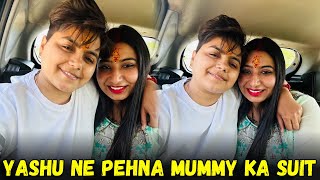 Yashu wore mummy's suit | @YashalsVlogs