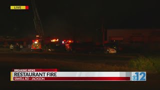 Restaurant fire in Jackson