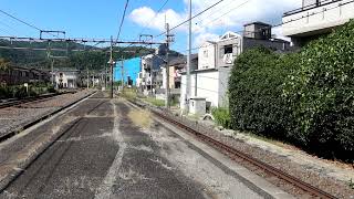 221系近キトK12+K05編成　普通 京都行き　嵯峨嵐山駅1番のりば到着　2024年10月12日撮影