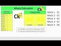 Mock Score Calculator by Ck. Works for all exams CAT CET XAT NMAT etc. Predict your next mock score.