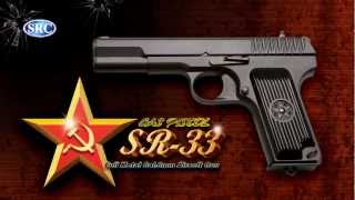 SRC SR-33 (TT-33) Full Metal 6mm Airsoft Pistol shooting test