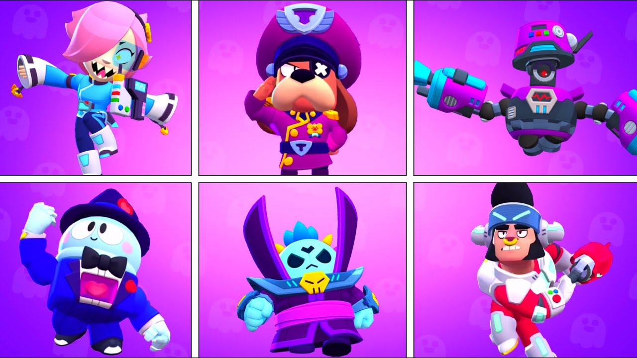 TOUTES Les ANIMATIONS Du *NOUVEAU* BRAWLER Et Des *NOUVEAUX* SKINS ...