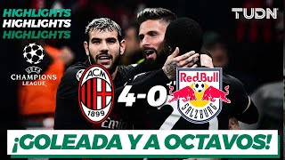 Highlights | Milan 4-0 RB Salzburg | UEFA Champions League 22/23-J6 | TUDN