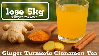3‑Ingredient Fat-Burner: Ginger Turmeric Cinnamon Tea Recipe