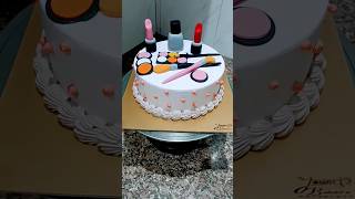 Makeup Theme Cake #cake #makeup #shorts #trending #youtubeshorts