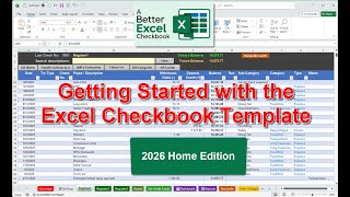 Excel Checkbook Getting Started, 2026