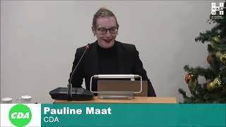 Afscheid raadslid Pauline Maat (CDA) - 19.12.2024