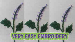 Excellent embroidery Autumn Leaf Parpal Stitching For Beginners||very Easy EMBROIDERY