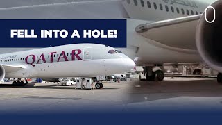 Qatar Airways Boeing 787 'Falls' Into Drain Hole, Engine Damaged