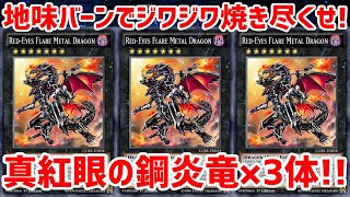 【遊戯王ADS】手札2枚から 真紅眼の鋼炎竜×3体／地味バーンでジワジワ焼き尽くせ!!【ゆっくり実況】【レッドアイズ】【Red-Eyes Deck】