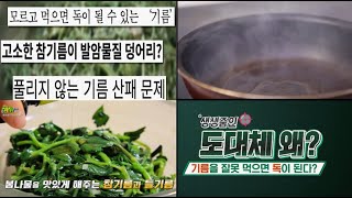 도대체 왜? 고소한 참기름, 들기름 독이 될 수 있다. | KBS 방송