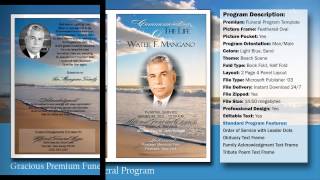 Gracious Funeral Program Obituary