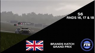 FTR BTCC | Gran Turismo 7 | S6 | R16, 17 \u0026 18 | Brands Hatch Grand Prix (POV Highlights)