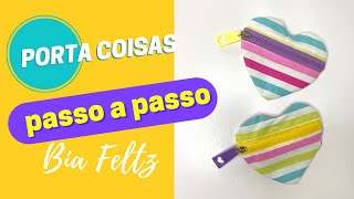 Porta Coisas | Coração - Passo a Passo - Bia Feltz