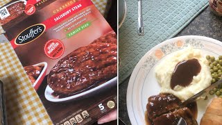 (REVIEW) stouffer‘s “salsberry steak” frozen dinner (walmart)