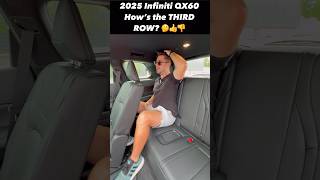 Check Out the Third Row in the 2025 Infiniti QX60!