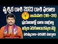 ఇవి మానేస్తే మంచిది | Vruschika Rasi phalalu | Scorpio Horoscope (Jan 16-31) | Sanathanam