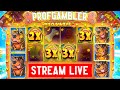 TOP BIGWINS! !!! ProfGambler Gambling LIVE on Stream! #shorts #bigwin #slot #gambler #casino