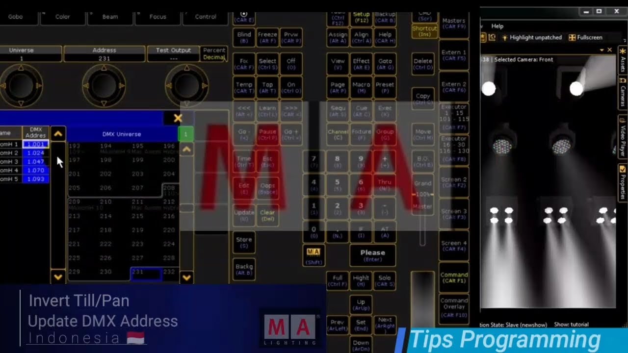 Update Dmx Address Invert Till Pan Ma2 Indonesia рџ Tutorial Ma2 New