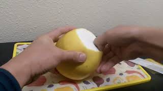 ASMR EASY WAY HOW TO PEEL A HONEY SWEET POMELO FRUIT| PAANO BALATAN ANG SUHA!