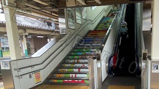 新津駅2・3番線　エスカレーター音声案内