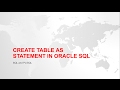 How to copy a table with and without data in Oracle SQL | Create Duplicate table |Interview Question