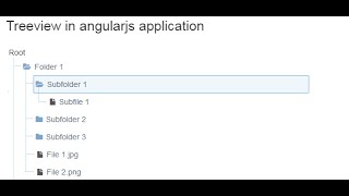 Treeview in AngularJS application