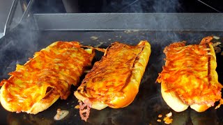 Gourmet Grilled Cheese Hotdogs | Weber Slate Griddle Magic