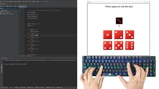 ASMR Programming - Dice Roll Game in Python - No Talking
