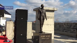 Podujevo, Otkrivena bista Aljbina Kurtija