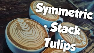 Stack Tulip Compilation • Freepour Latte Art • Few of my best pours!