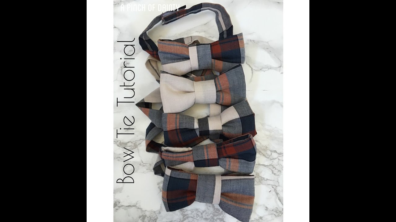 Diy Bow Tie Tutorial Youtube