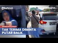 Viral Video Penumpang Mobil Marah Tak Terima Diminta Putar Balik, Coba Rampas HP Petugas