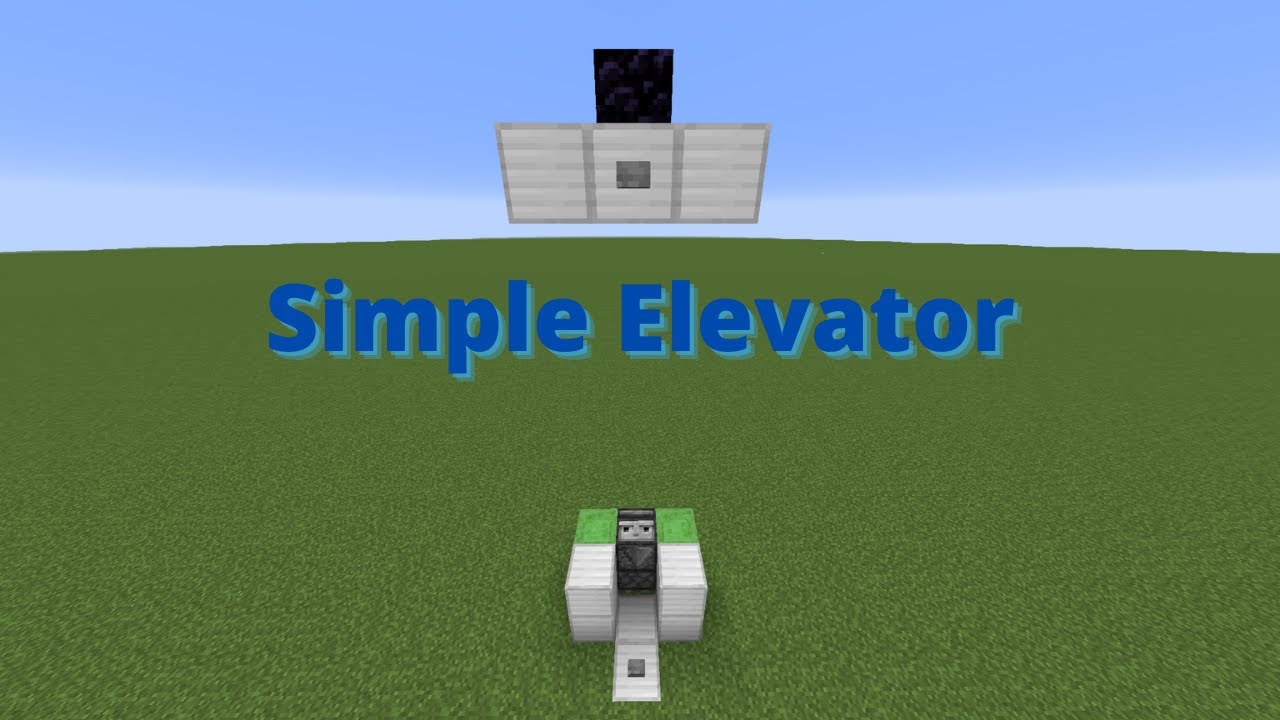 Simple Elevator In Minecraft Java Bedrock Youtube